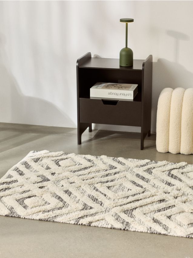 Sinsay - Covor din bumbac tufted cu model geometric - multicolor