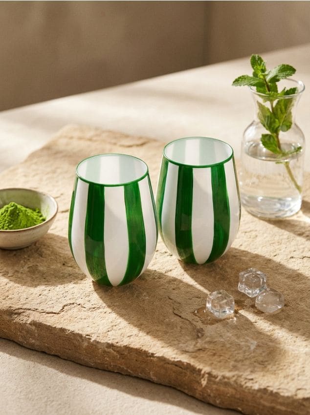 Sinsay - Set de 2 pahare - verde
