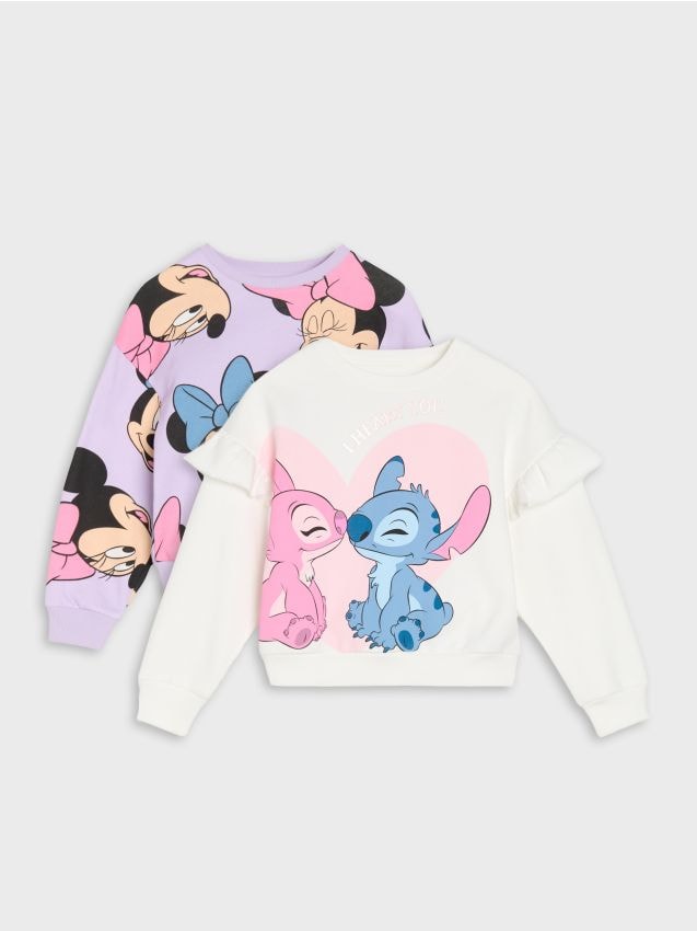 Sinsay - Hanorac crewneck Disney 2 pack - crem