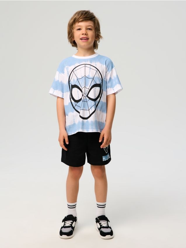 Sinsay - Compleu din jerseu Spider-Man - negru