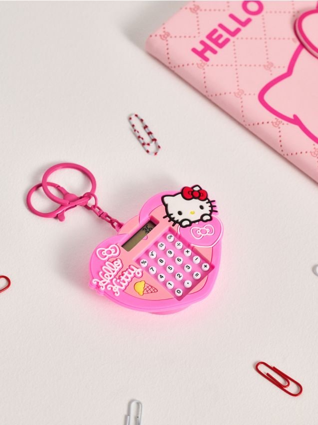 Sinsay - Breloc cu calculator Hello Kitty - roz