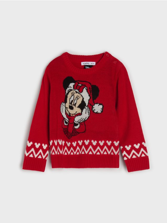 Sinsay - Pulover Minnie Mouse - roșu