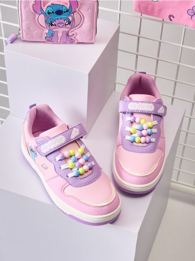 Sinsay - Pantofi sport cu mărgele Stitch - roz