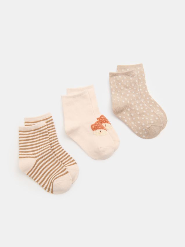 Sinsay - Set de 3 perechi de șosete - multicolor