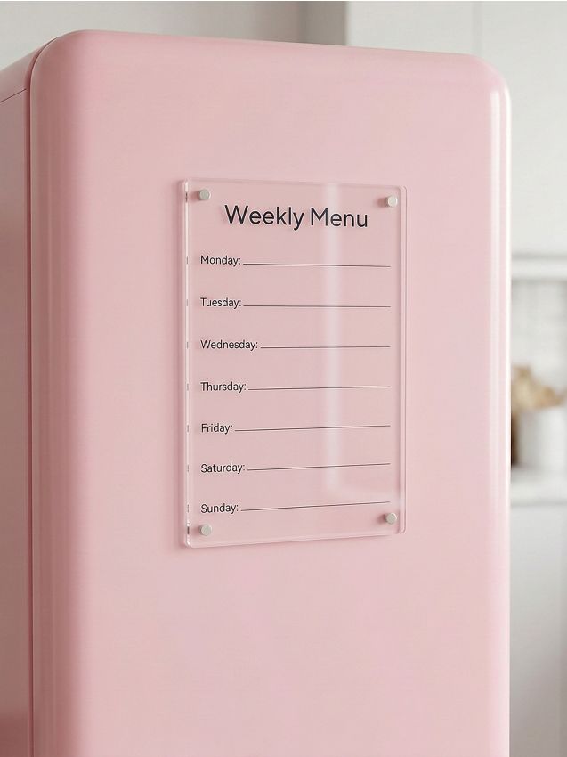 Sinsay - Planner săptămânal pentru frigider cu marker - clear