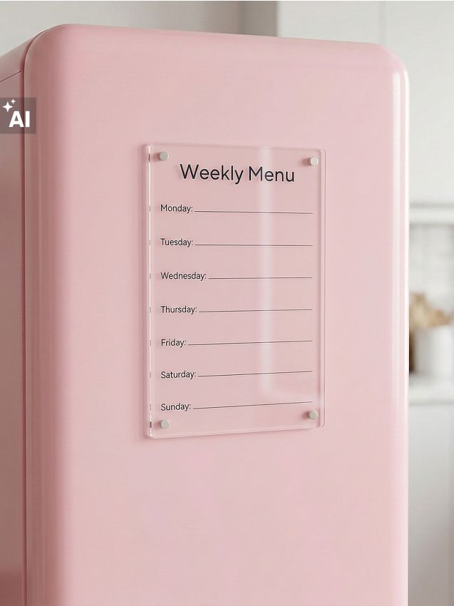 Sinsay - Planner săptămânal pentru frigider cu marker - clear