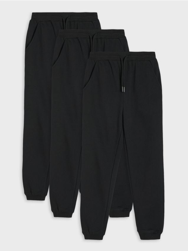 Sinsay - Pantaloni de trening tip jogger - negru