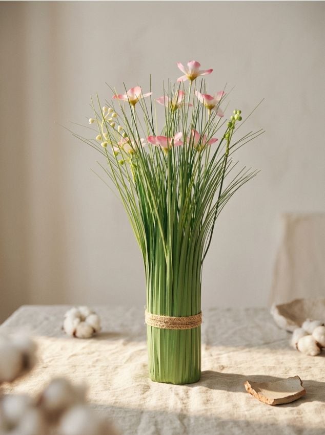 Sinsay - Plantă decorativă – iarbă cu flori roz - roz-pastel