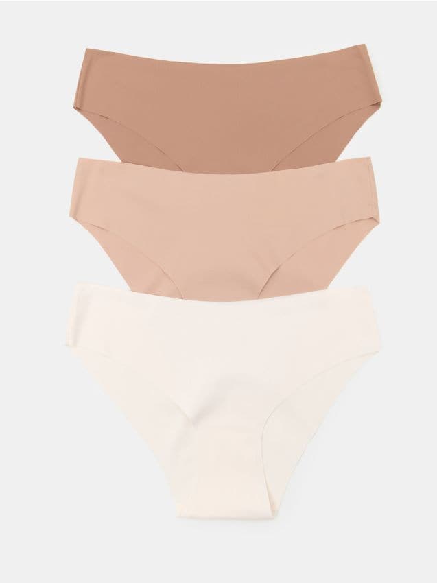 Sinsay - Chiloți Classic fără cusături 3 pack - multicolor