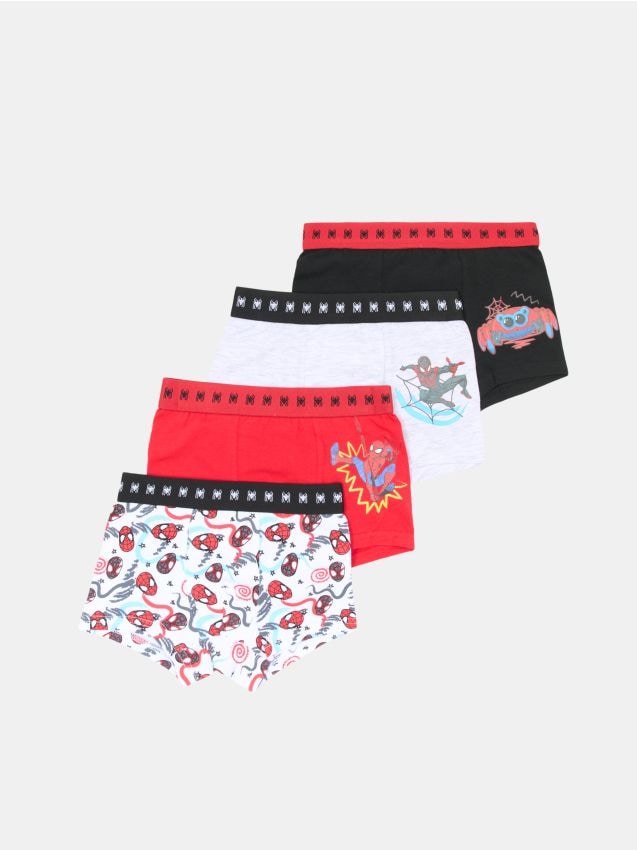 Sinsay - Boxeri din bumbac Spider-Man 4 pack - multicolor