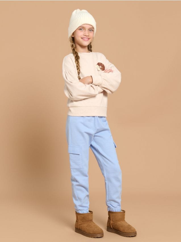 Pantaloni de trening cargo - SINSAY