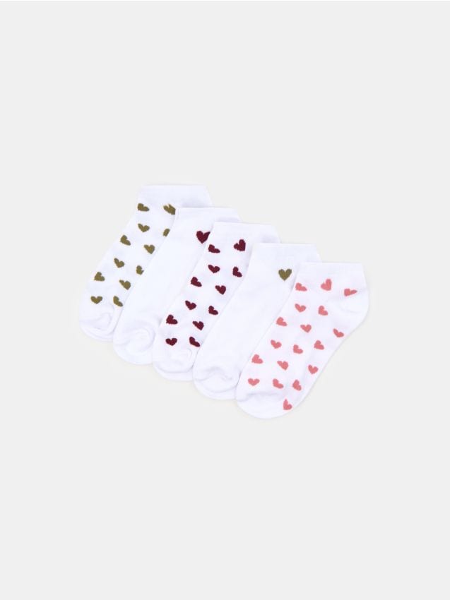 Sinsay - Ponožky 5 pack - biela