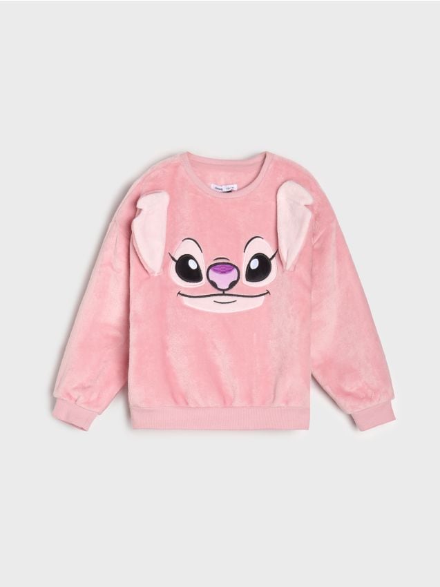 Sinsay - Hanorac crewneck Stitch - roz