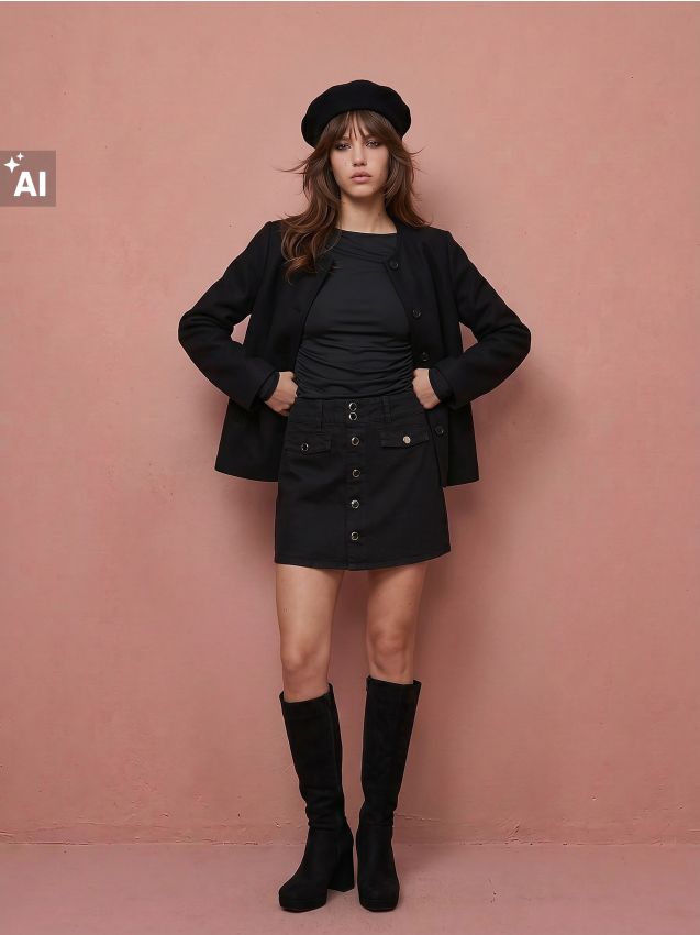 Sinsay - Tricou Cu Volane - negru