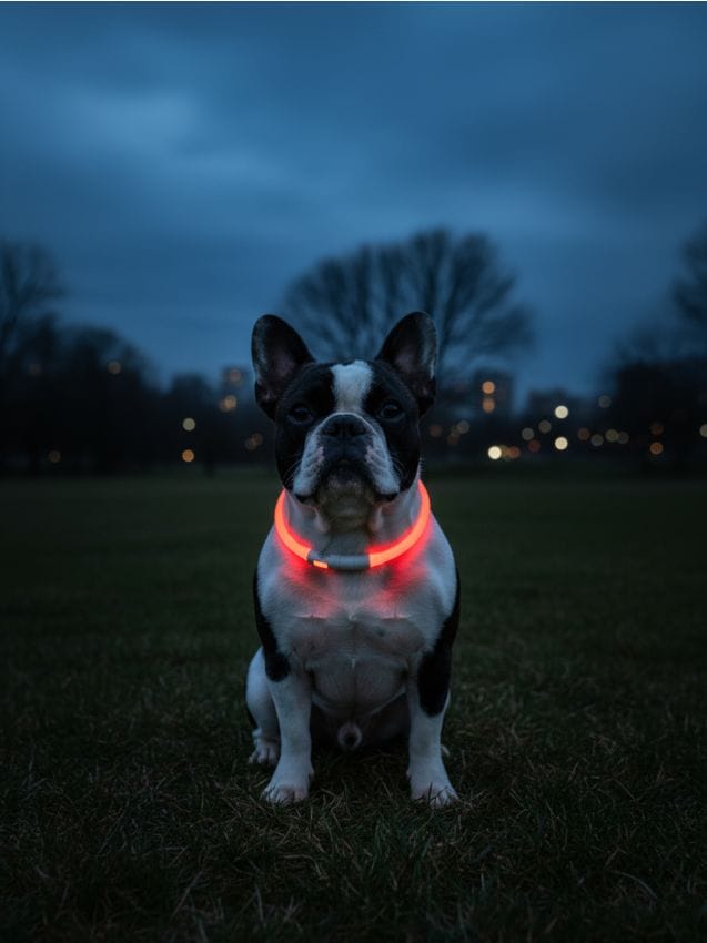 Sinsay - LED obojok pre psov - červená