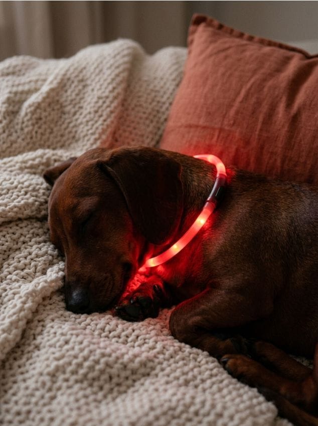 Sinsay - Zgardă LED pentru câine - roșu