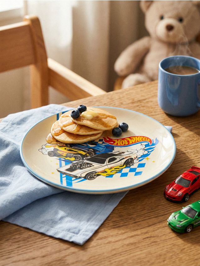 Sinsay - Farfurie ceramică Hot Wheels - multicolor