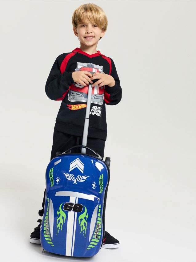 Sinsay - Valiză în formă de mașină Hot Wheels - indigo