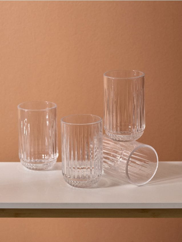 Sinsay - Set de 4 pahare - alb