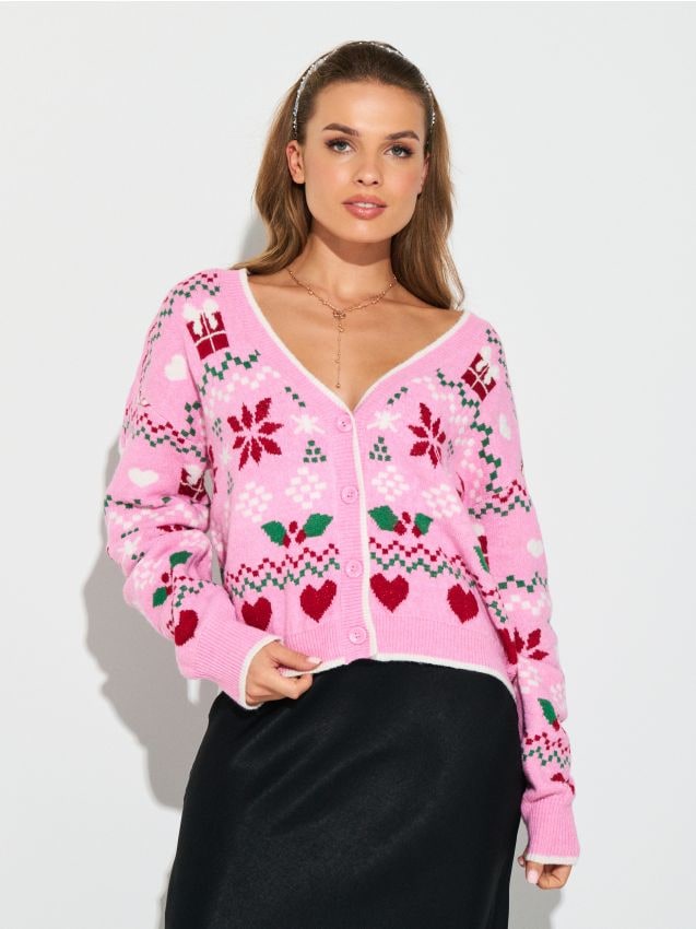 Sinsay - Sveter s vianočným motívom - viacfarebná