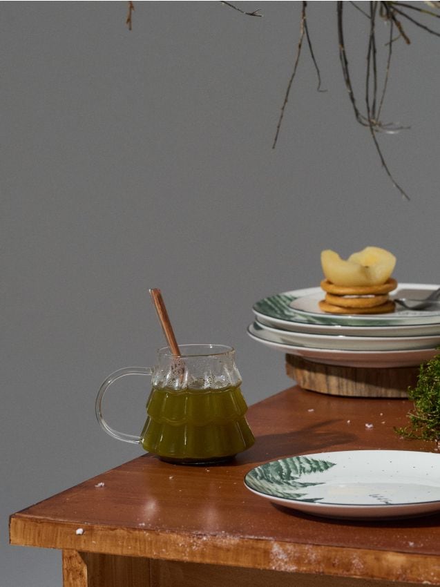 Sinsay - Sklenený hrnček s uškom - biela