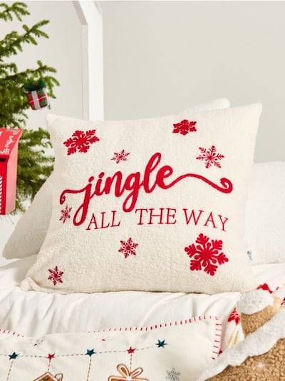 Poszewka na poduszkę ze świątecznym wzorem