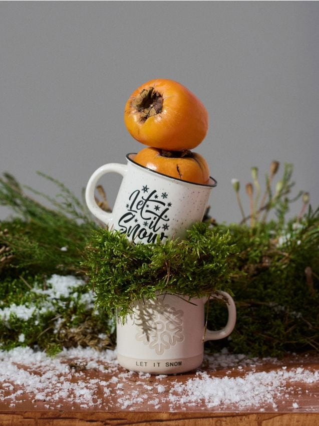 Sinsay - Keramický hrnček s nápisom Let it Snow - biela