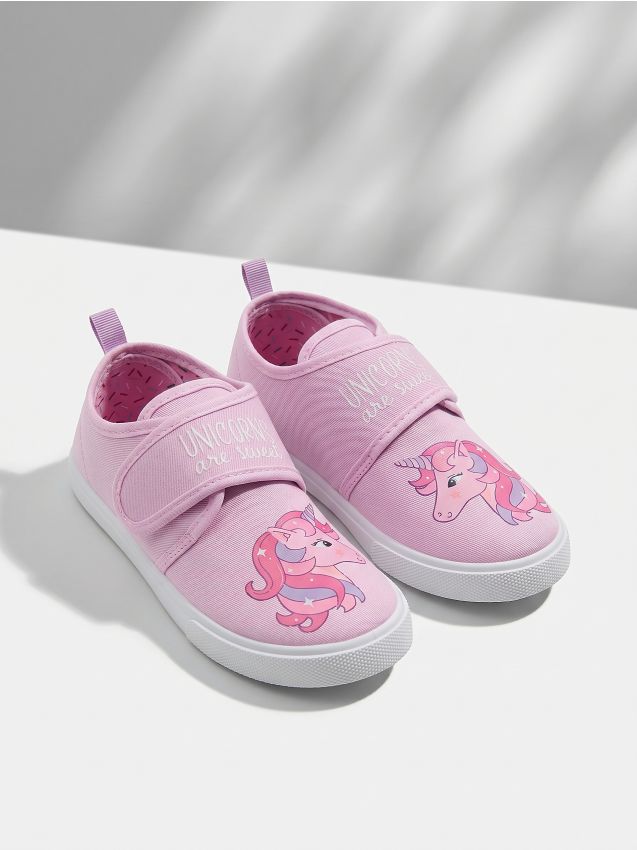 Sinsay - Adidași din Bumbac cu Motiv Unicorn - lavand