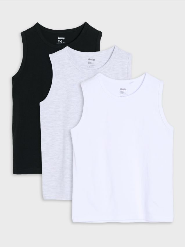 Sinsay - Maiouri din bumbac 3 pack - multicolor