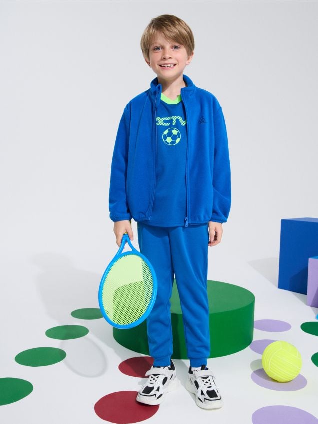 Sinsay - Mikina so stojačikom Active - modrá