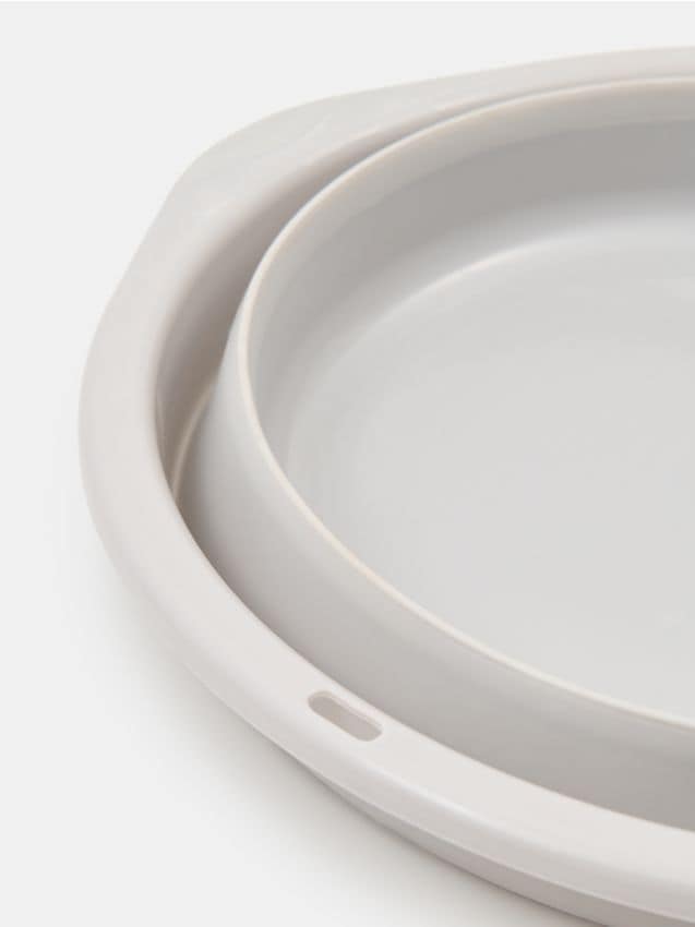 Bacinella pieghevole per bucato - grigio chiaro