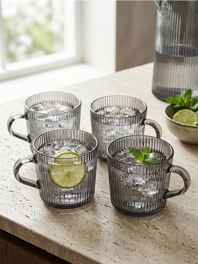 Sinsay - Set de 4 căni - gri-închis