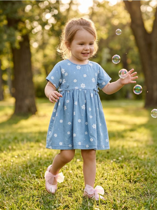 Sinsay - Rochie din denim - albastru