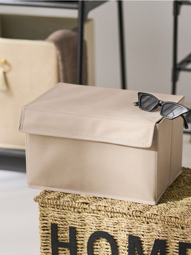 Sinsay - Cutie de depozitare cu capac - bej