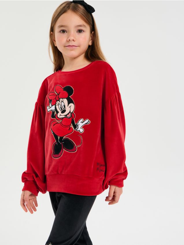 Sinsay - Bluză sport Minnie Mouse - roșu