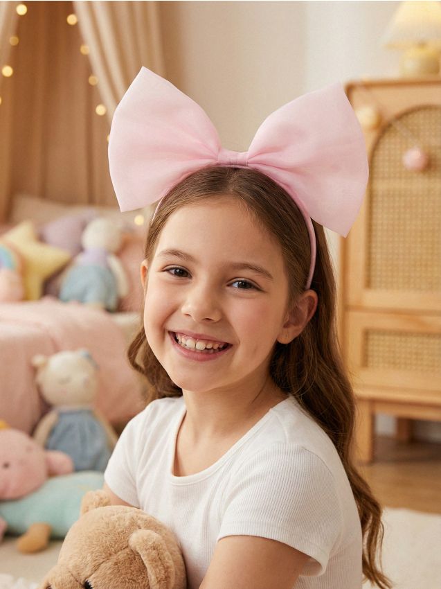 Sinsay - Bentiță cu fundă mare - roz