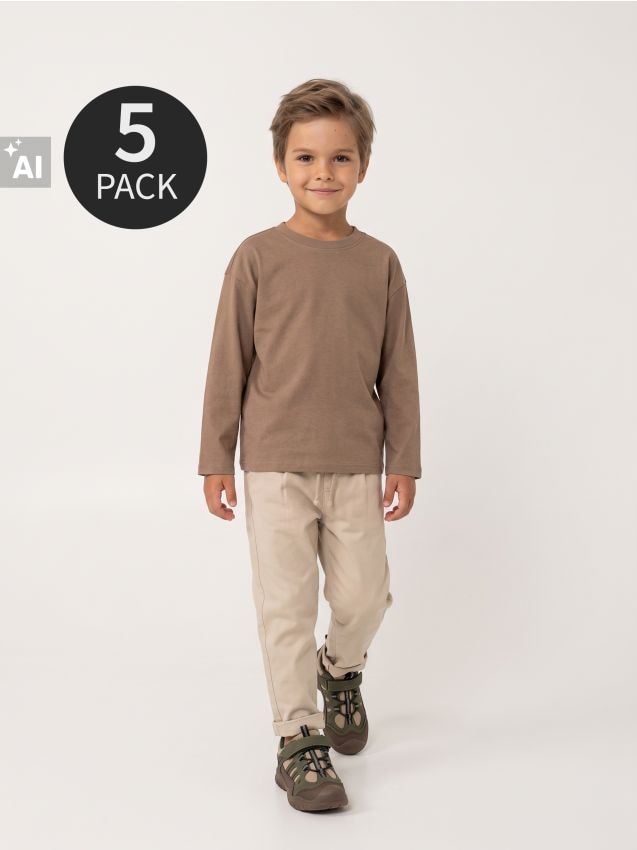 Sinsay - Tricouri din bumbac 5 pack - multicolor