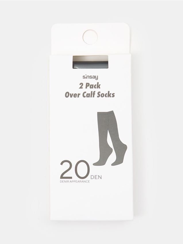 Sinsay - Súprava 2 párov podkolienok - čierna