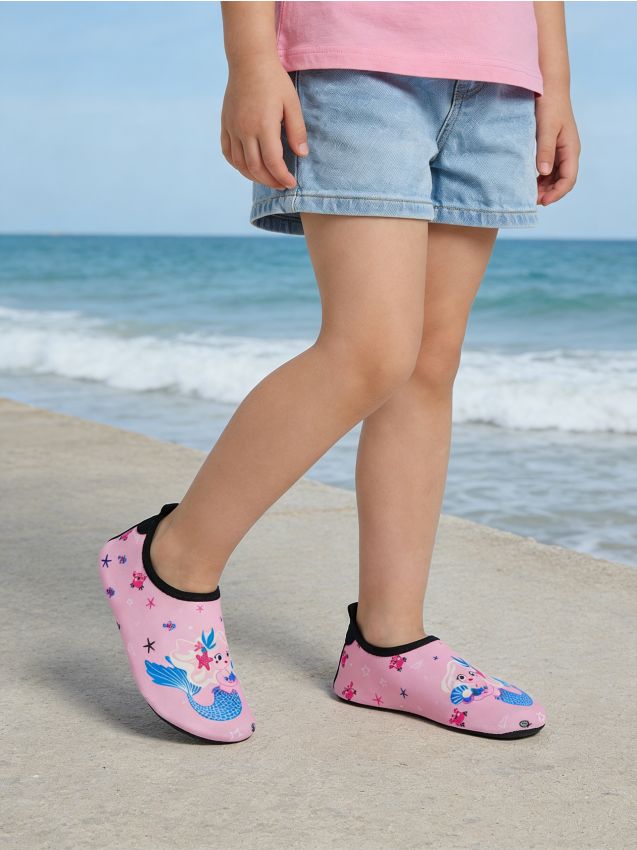 Sinsay - Pantofi de plajă cu motiv de sirenă - roz