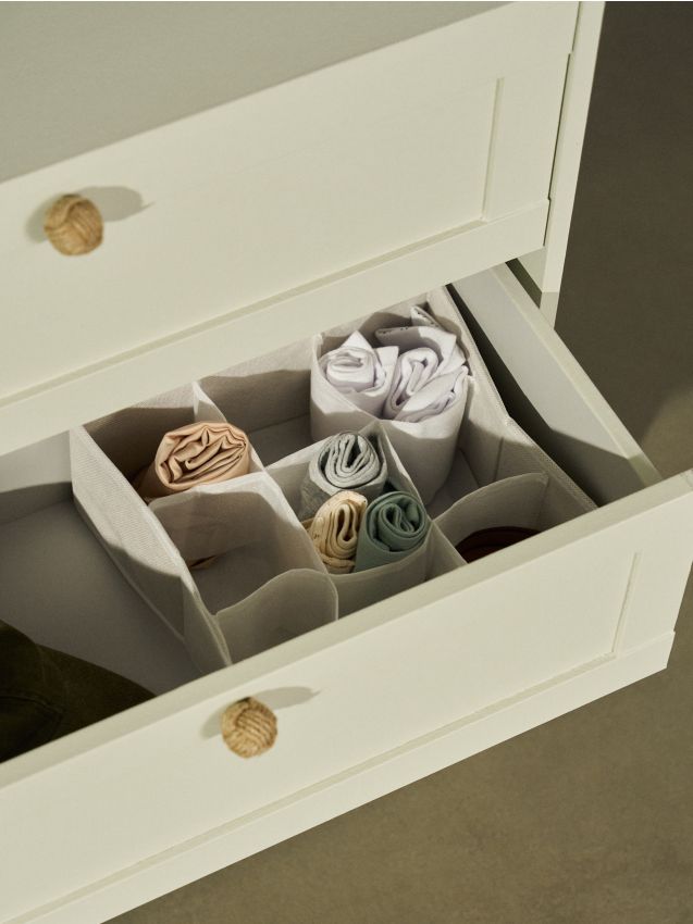 Sinsay - Organizator pentru dulap cu compartimente - alb