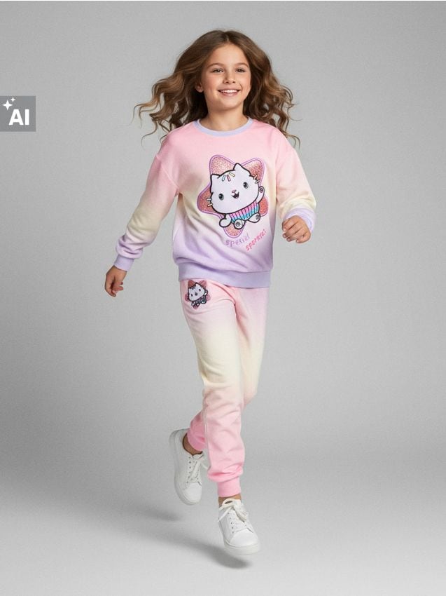 Sinsay - Hanorac crewneck Gabbys Dollhouse - multicolor