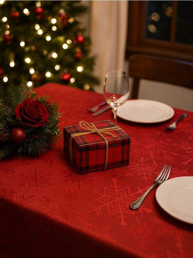 Sinsay - Obrus so sviatočným motívom - červená