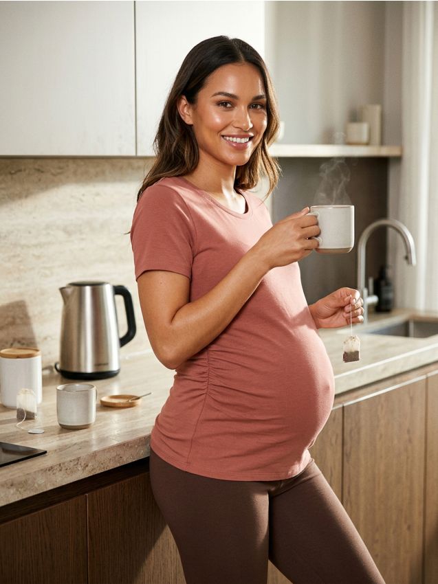 Sinsay - Tricou din bumbac - roz-pudră