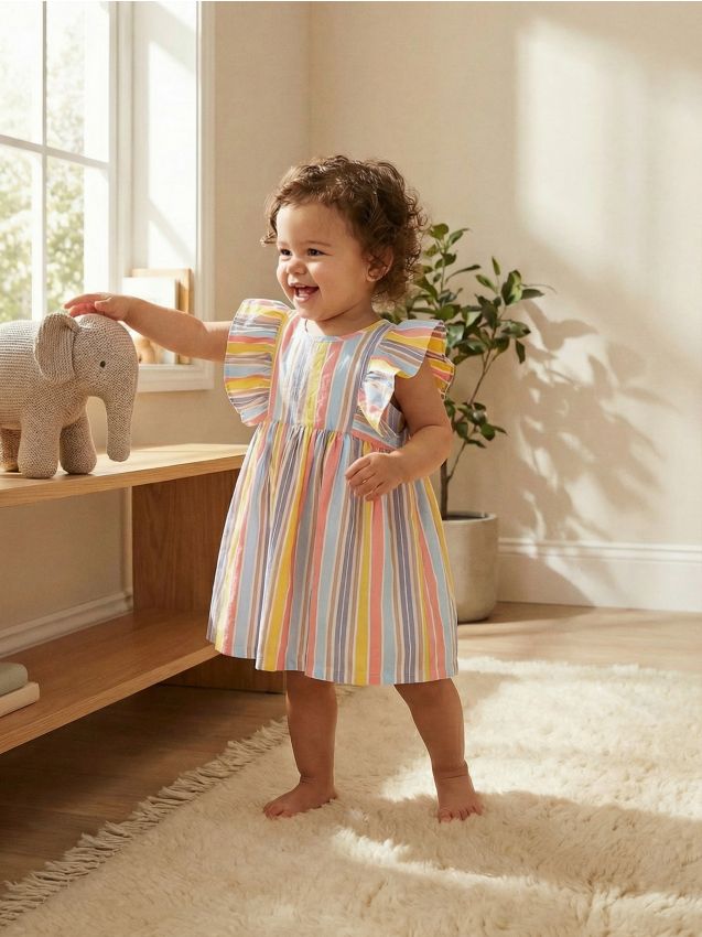 Sinsay - Rochie în dungi - multicolor