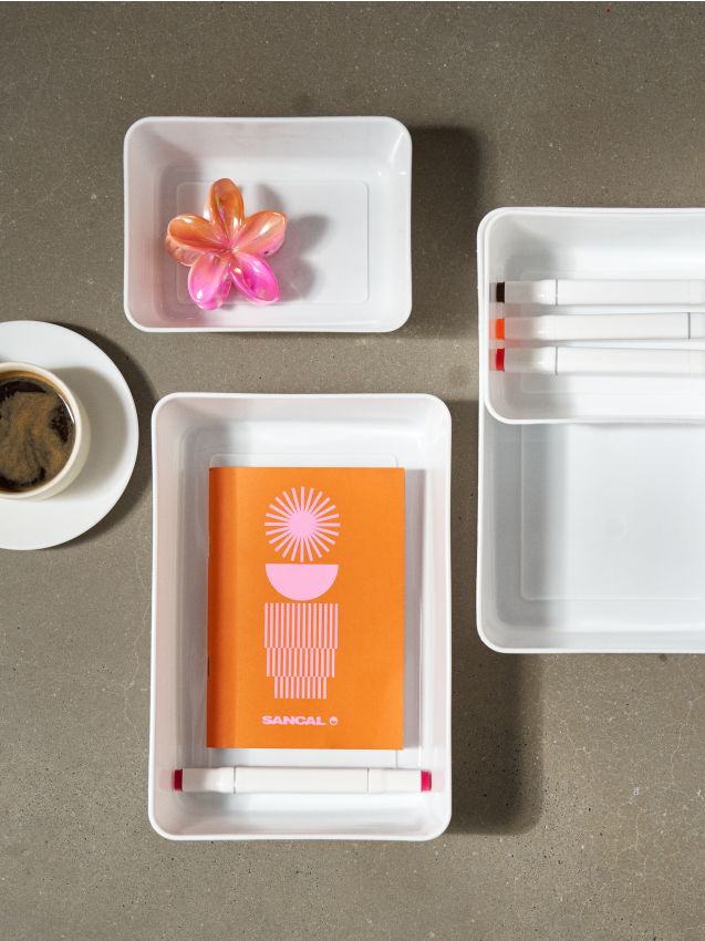 Sinsay - Set de organizatoare 4 pack - alb