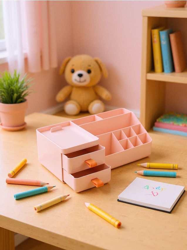 Sinsay - Organizator de birou - roz-pastel