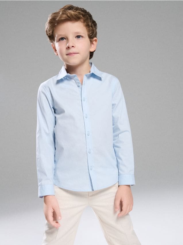 Sinsay - Cămașă din bumbac - albastru-pal