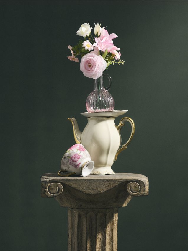 Sinsay - Plantă decorativă într-o vază - roz-pastel