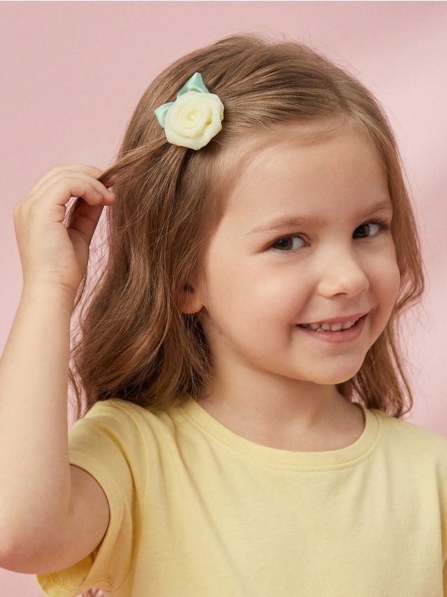 Sinsay - Agrafe de păr în formă de trandafirași – set de 2 - crem