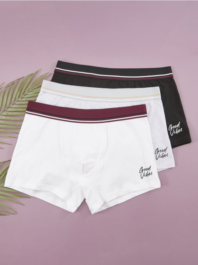 Sinsay - Súprava 3 boxeriek Classic - viacfarebná